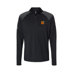 Load image into Gallery viewer, Shoulder Stripe Quarter-Zip Pullover - Black
