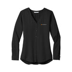 Load image into Gallery viewer, Port Authority Ladies Long Sleeve Button-Front Blouse
