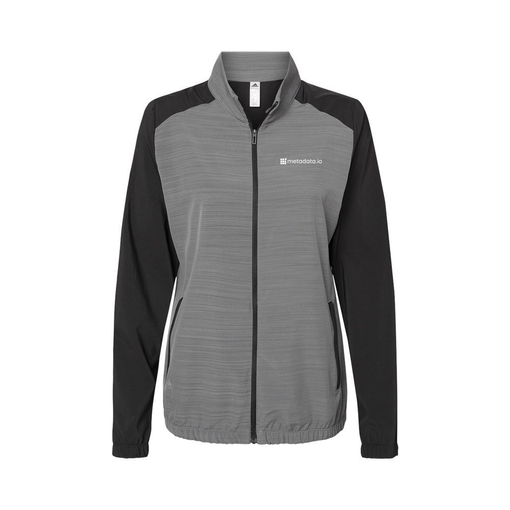 Adidas Women's Heather Block Full-Zip Wind Jacket