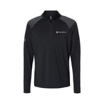 Load image into Gallery viewer, Shoulder Stripe Quarter-Zip Pullover - Black
