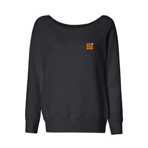 BELLA + CANVAS Women's Sponge Fleece Wide Neck Sweatshirt