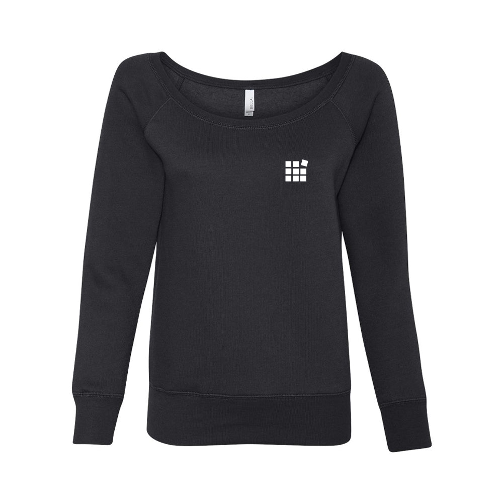 BELLA + CANVAS Women's Sponge Fleece Wide Neck Sweatshirt