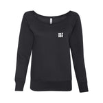 Load image into Gallery viewer, BELLA + CANVAS Women&#39;s Sponge Fleece Wide Neck Sweatshirt
