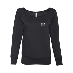 BELLA + CANVAS Women's Sponge Fleece Wide Neck Sweatshirt