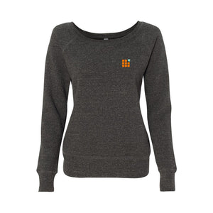 BELLA + CANVAS Women's Sponge Fleece Wide Neck Sweatshirt