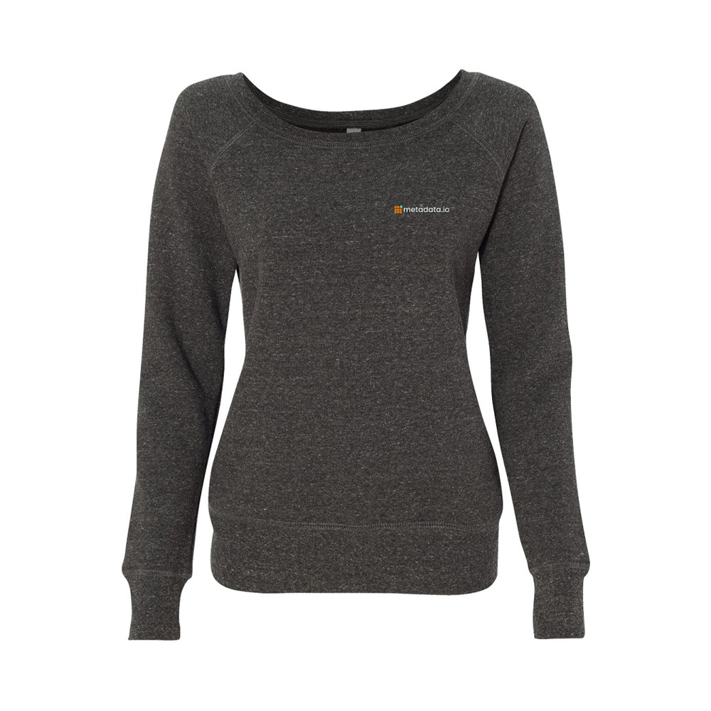 BELLA + CANVAS Women's Sponge Fleece Wide Neck Sweatshirt