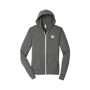 BELLA+CANVAS Unisex Triblend Full-Zip Lightweight Hoodie