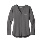 Load image into Gallery viewer, Port Authority Ladies Long Sleeve Button-Front Blouse
