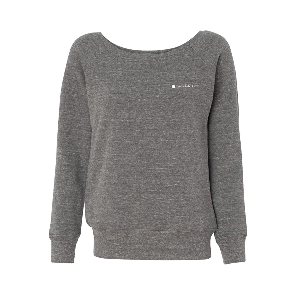 BELLA + CANVAS Women's Sponge Fleece Wide Neck Sweatshirt