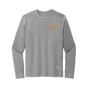 OGIO Luuma Flex Long Sleeve Crew - Petrol Grey Heather